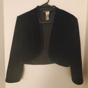 Bolero jacket velvet